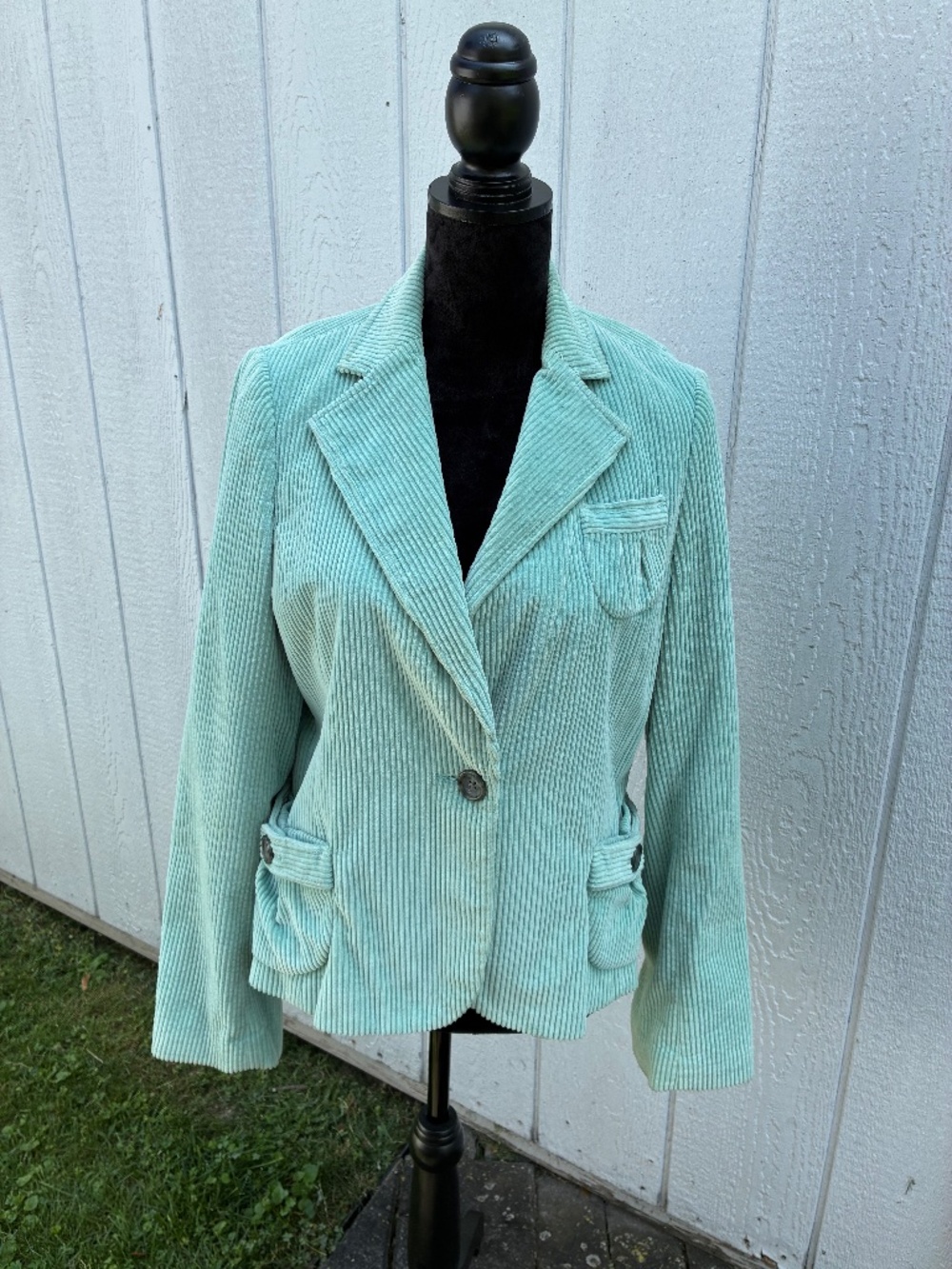 "Banana Republic" corduroy blazer, mint green, 12